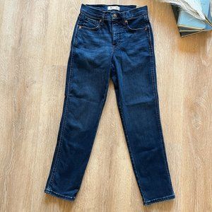 NWT Madewell Mid-Rise Stovepipe Jeans in Dahill Wash, Women's 25w